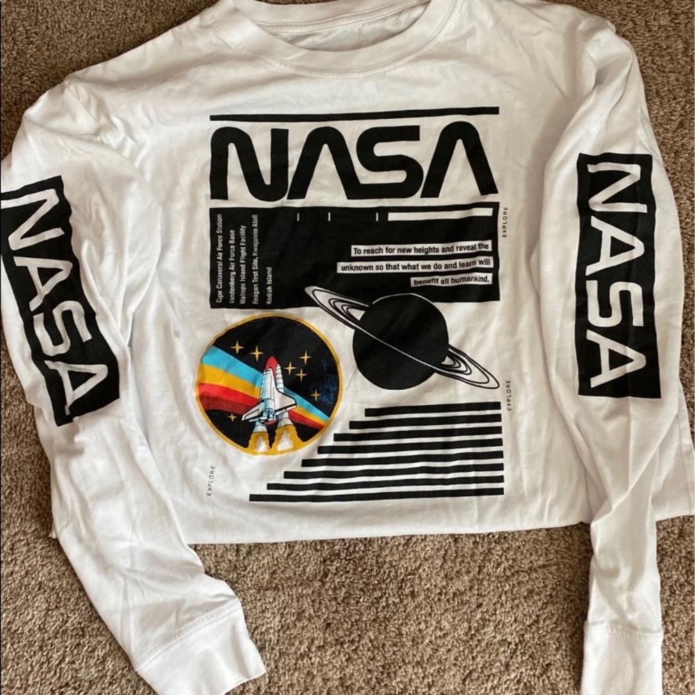 NASA long sleeve shirt.